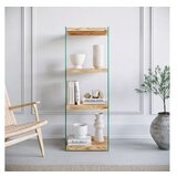 Hanah home niagara R303 oak bookshelf polica za knjige | Eponuda.com
