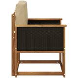  Srednja sofa za van Čvrsto drvo akacije Prirodna | shoptok.hr