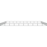  Ograda za pse s 36 panela crna 100 x 50 cm čelik obložen prahom | Shoptok.si