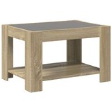  Stolić za kavu LED boja hrasta 73x53x45 cm konstruirano drvo | shoptok.hr