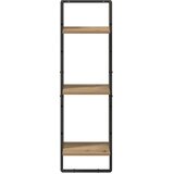  Polica na zidu s policom Umjetnički hrast 30 x 25 x 100 cm | shoptok.hr
