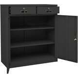  Uredski ormarić antracit 90 x 40 x 102 cm čelični | shoptok.hr