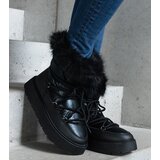 Gemre Black insulated snow boots with fur Arilla | Shoptok.si