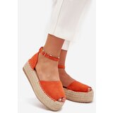Boto Women's espadrilles on a platform with weaving orange Selise | Shoptok.si