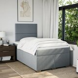  Krevet s oprugama i madracem svjetlosivi 120x190 cm od tkanine | shoptok.hr