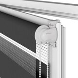 vidaXL Zavjesa zebra crna 90x150 cm širina tkanine 85,9 cm poliester | shoptok.hr