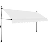 Tenda na ručno uvlačenje s LED svjetlima 350 cm krem | shoptok.hr
