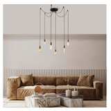 Opviq Vislica KABLUNI bakrena, metal, 126 x 126 cm, visina 102 cm, podesvia visiana, 6 x E27 40 W, Kabluni - MR - 916 | shoptok.hr