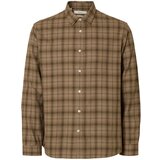 Selected Srajca 'SLHNOAH' svetlo rjava / temno rjava Cene