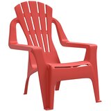  Vrtne stolice za djecu 2kom crvene 37x34x44cm PP izgled drva | shoptok.hr