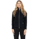 Telovniki & Jope Woman Full Zip High Collar Warm Touch Črna