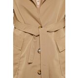 Trendyol Beige Belted Button Closure Trench Coat | Shoptok.si