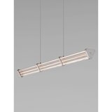 Nova Luce Mat črna/v mat srebrni barvi kovinska LED zatemnitvena viseča svetilka s senčilom iz akrilnega stekla Pheme – | Shoptok.si