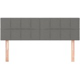  LED uzglavlje tamnosivo 144x5x78/88 cm od tkanine | shoptok.hr