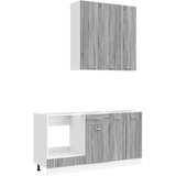  Kuhinjska jedinica LYON 5 kom. Siva Sonoma Konstruirano drvo - Siva Sonoma 100 cm | shoptok.hr
