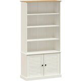 Maison Chic Knjižna omara - Knjižni regal VIGO bela 85x35x170 cm trdna borovina, (21724592) | Shoptok.si