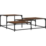  Stolić za kavu boja hrasta 107 x 107 x 40 cm konstruirano drvo | Eponuda.ba
