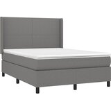  Krevet s oprugama i madracem tamnosivi 140x190 cm od tkanine | shoptok.hr