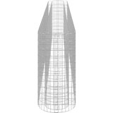 vidaXL Visoka greda gabion pocinkano železo 470x50x100 cm | Shoptok.si