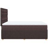vidaXL Box spring postelja z vzmetnico temno rjava 160x200 cm blago, (21306439) | Shoptok.si