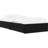  Okvir kreveta s pohranom s ladicama Crni hrast 80 x 200 cm | shoptok.hr