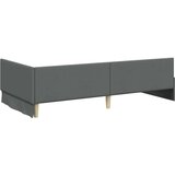 vidaXL Kutni okvir kreveta s uzglavljem Tamno siva 100 x 200 cm | shoptok.hr