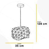 Lesnina XXXL VISEČA NIHALNA SVETILKA ANDROMEDA 35/35/128 cm E27 | Shoptok.si