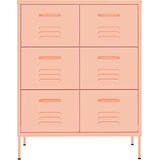 Ormarić s ladicama ružičasti 80 x 35 x 101,5 cm čelični | shoptok.hr