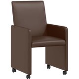  Blagovačke stolice s kotačima 2 pcs Smeđa 57 x 66 x 94 cm | shoptok.hr