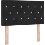  Podesivi krevet s madracem s uzglavljem Crna 80 x 200 cm Baršun | shoptok.hr
