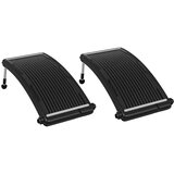  Zakrivljeni solarni paneli za grijanje bazena 2 kom 110 x 65 cm | Eponuda.com