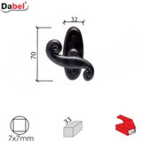 Dabel ručica za prozore PIKO-P Crna 7×7/33/32x70mm DP1 3305039 Cene