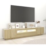 TV ormarić s LED svjetlima boja hrasta sonome 200 x 35 x 40 cm | Eponuda.com