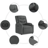  Električni naslonjač na podizanje od tkanine tamnosivi | shoptok.hr