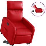 vidaXL Električni naslonjač na podizanje umjetna koža crveni | shoptok.hr