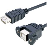 LYNDAHL USB kabel USB 2.0 USB-B vtičnica\, USB-A vtičnica 0.20 m črna LKPK007, (20470348) | Shoptok.si