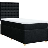 Box spring krevet s madracem crni 80 x 200 cm od tkanine | shoptok.hr
