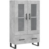 Maison Chic Visoka omara - Komoda - Predalnik betonsko siva 69,5x31x115 cm inženirski les, (21722571) | Shoptok.si