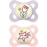 Mam Original Night 0m+ duda Purple/ Pink 2 kos | Shoptok.si