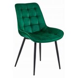  BERA stolica - tamno zeleni baršun / crne noge x 1 | shoptok.hr