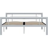  Okvir za krevet sivo-bijeli metalni 140 x 200 cm | shoptok.hr