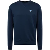 North Sails Sweater majica mornarsko plava / svijetloplava / bijela