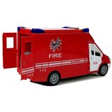 Vatrogasno kombi vozilo sa pogonom na trenje 27 cm - crveni | Shoptok.si