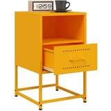 vidaXL Nočna omarica gorčično rumena 36x39x60,5 cm jeklo | Shoptok.si