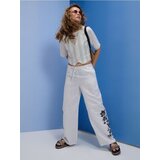 Sinsay Loose fit wide leg hlače s mješavinom viskoze i lana | shoptok.hr