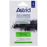 Astrid Aqua Biotic Active Charcoal Cleansing Mask maska za lice mješovita 2x8 ml za ženske | shoptok.hr