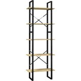 vidaXL 5-nadstropna knjižna omara 60x30x175 cm borovina | Shoptok.si