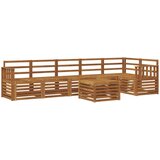  Set vanjskih sofa 7 kom. Prirodna Poliester | shoptok.hr