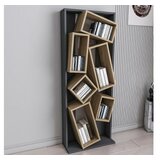 Hanah home Carmen Polica za knjige od crnog hrasta 63x153,6x24cm, crna | Eponuda.ba