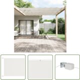  The Living Store Vertikalna markiza bela 100x600 cm tkanina oxford - Vertikalna Markiza, (21743357) Cene